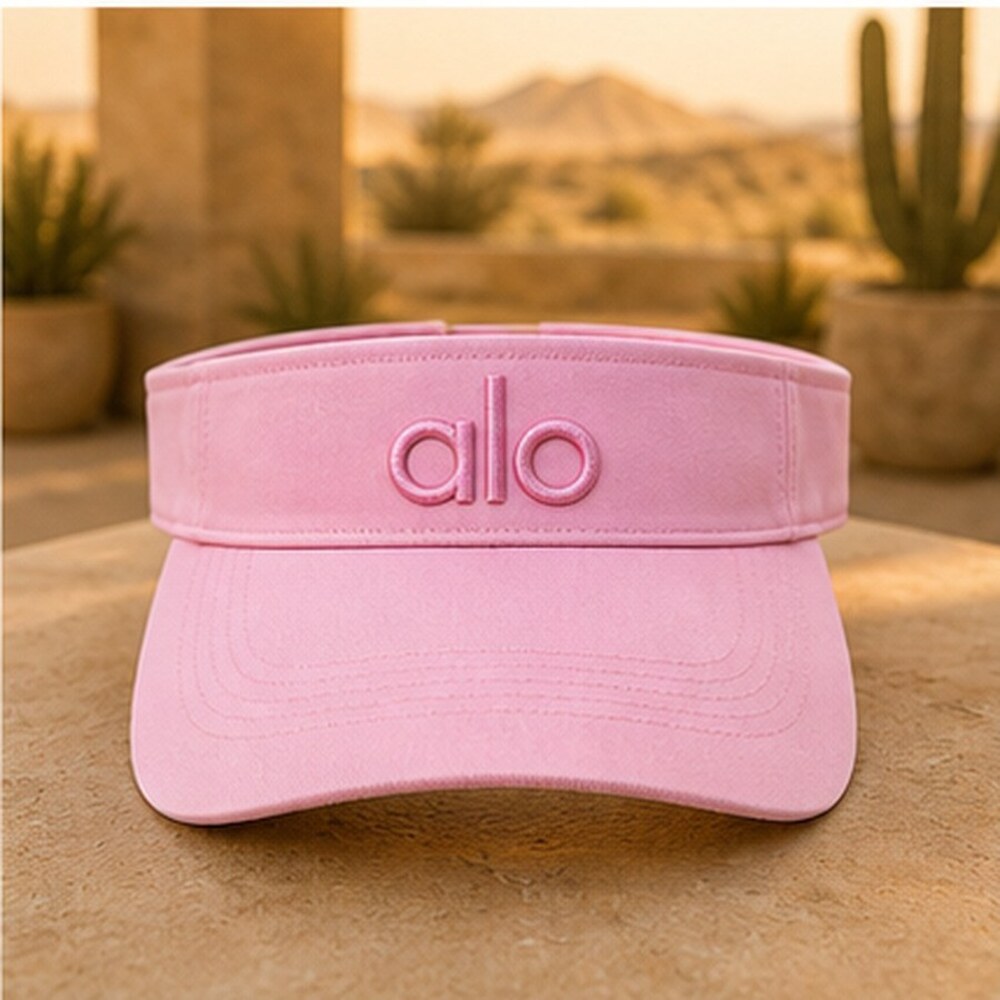 Alo Yoga Pink Open Top Visor Hat Tennis Golf Yoga